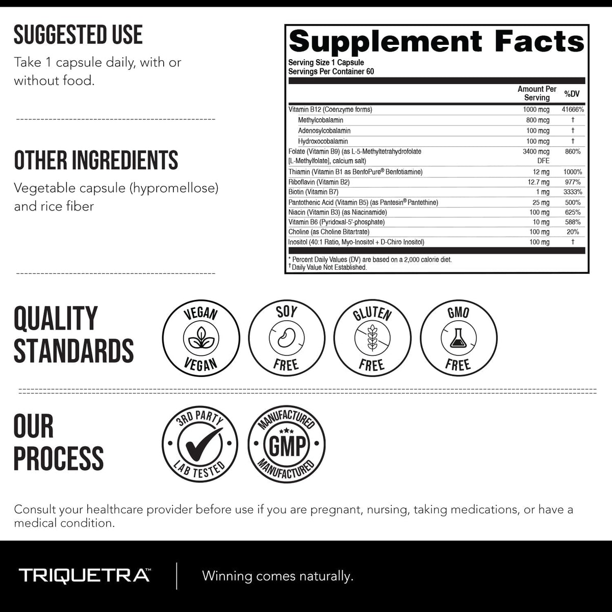 BioActive Vitamin B Complex - Blood Stream – B12 (Cobalamin) as Methylcobalamin, Adenosylcobalamin, and – Image 8