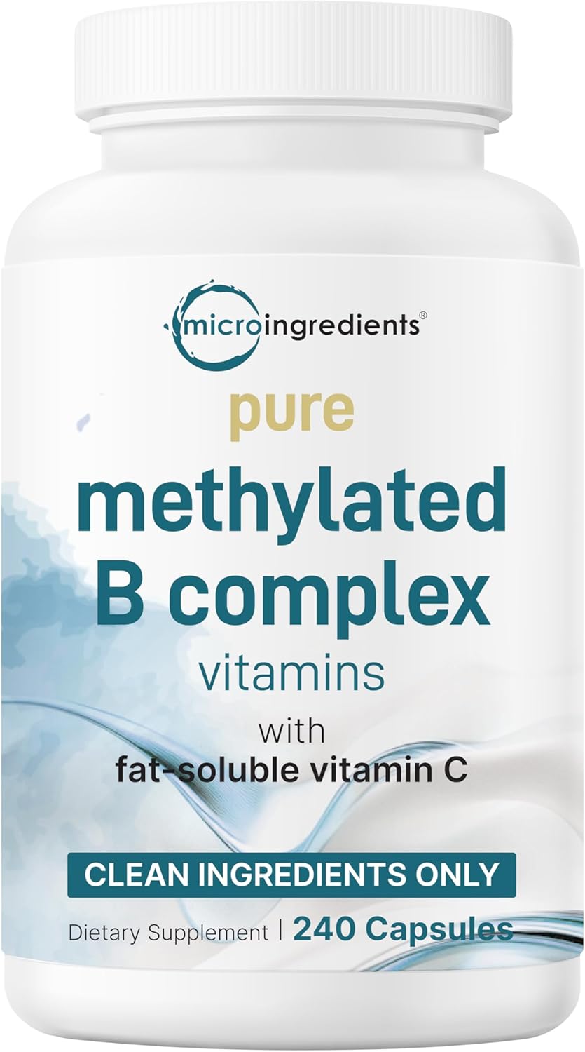 Micro Ingredients Pure Methylated B Complex, 240 Capsules - görsel 1
