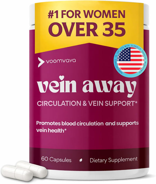VoomVaya Vein Away – Blood Circulation & – Supports healthy blood circulation – Diosmin and Hesperidin are – Image 1