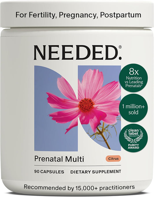 Needed. Prenatal Multi Essentials Capsules - 23 Nutrients for Pregnancy, Breast-feeding, Postpartum | Third-Party Tested, – Image 1