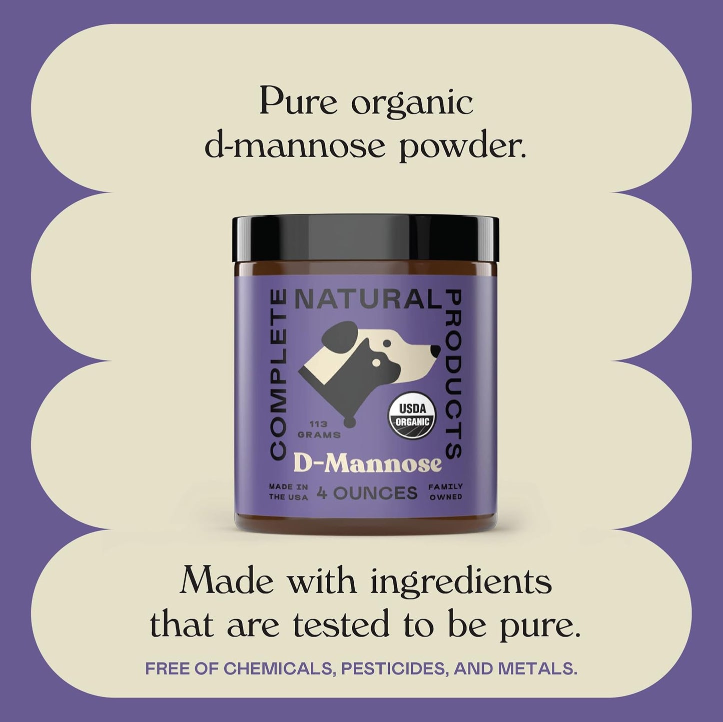 CNP Organic D'Mannose Powder for Pets 113g - Pure D-Mannose Urinary Support for Dogs and Cats - görsel 8