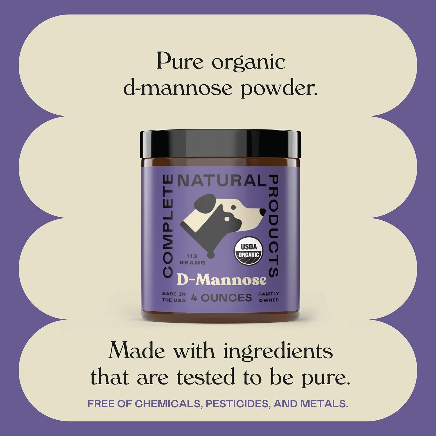 CNP Organic D'Mannose Powder for Pets 113g - Pure D-Mannose Urinary Support for Dogs and Cats - görsel 8