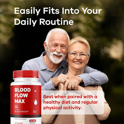 LIVORKA Blood Flow Max Capsules - Blood Support for General Wellbeing (60 Capsules)
