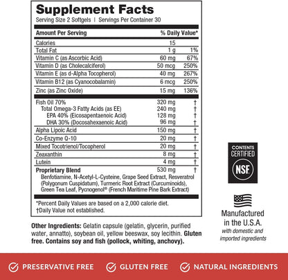 EyePromise DVS Eye Supplement – 60 Softgels (30-Day Supply)