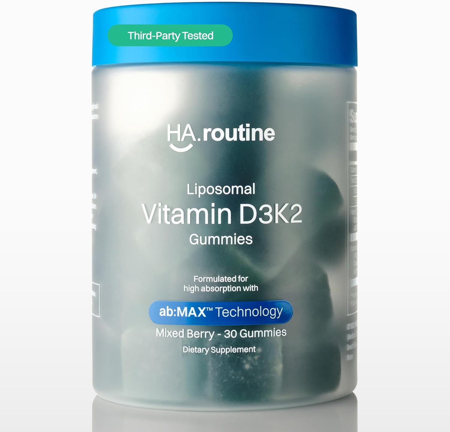 Haroutine Liposomal Vitamin D3 + K2 Gummies (Mixed Berry, 5000 IU D3 & 100 mcg K2 MK-7) - görsel 1