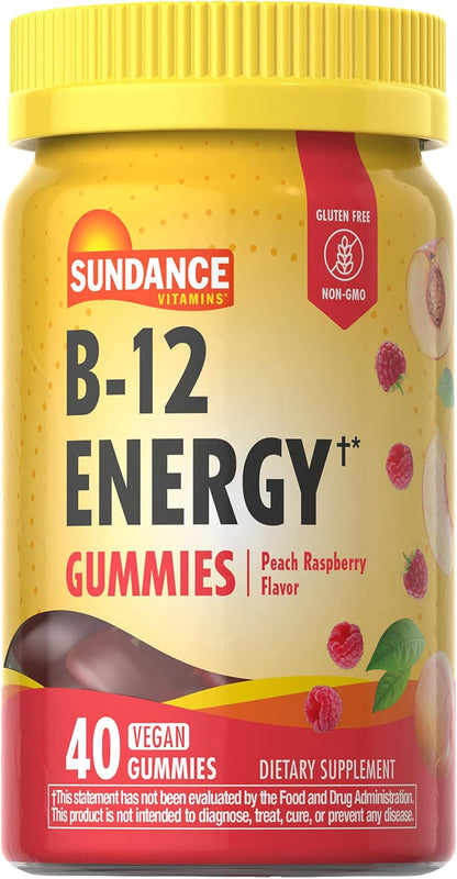 Sundance Vitamins B-12 Energy Gummies | – Energy metabolism: helps convert food into energy for daily vitality. – Image 1