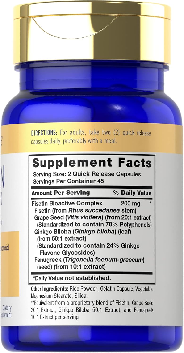 Carlyle Fisetin Complex Supplement – 90 Capsules - görsel 2