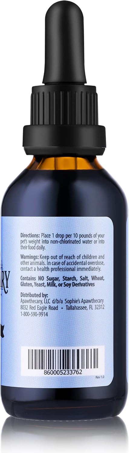 Sophie’s Apawthecary Trace Minerals for Pets – 70+ Essential Minerals with Fulvic Acid – 60 mL Liquid Supplement - görsel 6