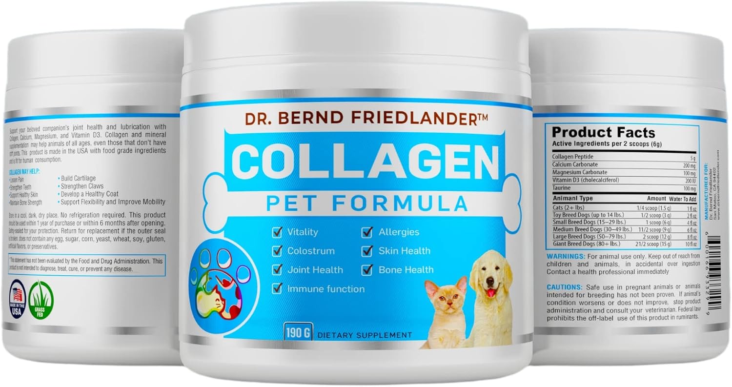 Dr. Bernd Friedlander Collagen Pet Formula for Dogs and Cats - görsel 1