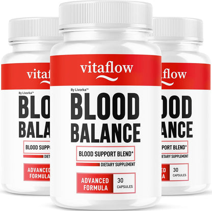 (3 Pack) VitaFlow Capsules - Official Balance Supplement Support, All Natural Advanced Formula, 90 Capsules – Image 1
