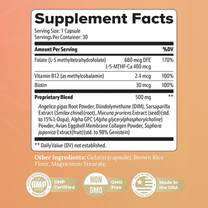 RevivaGlow – Vitamin B12, Biotin & Folate – – Plant-based synergy: Angelica Gigas and Sophora Japonica aren’t just – Image 3