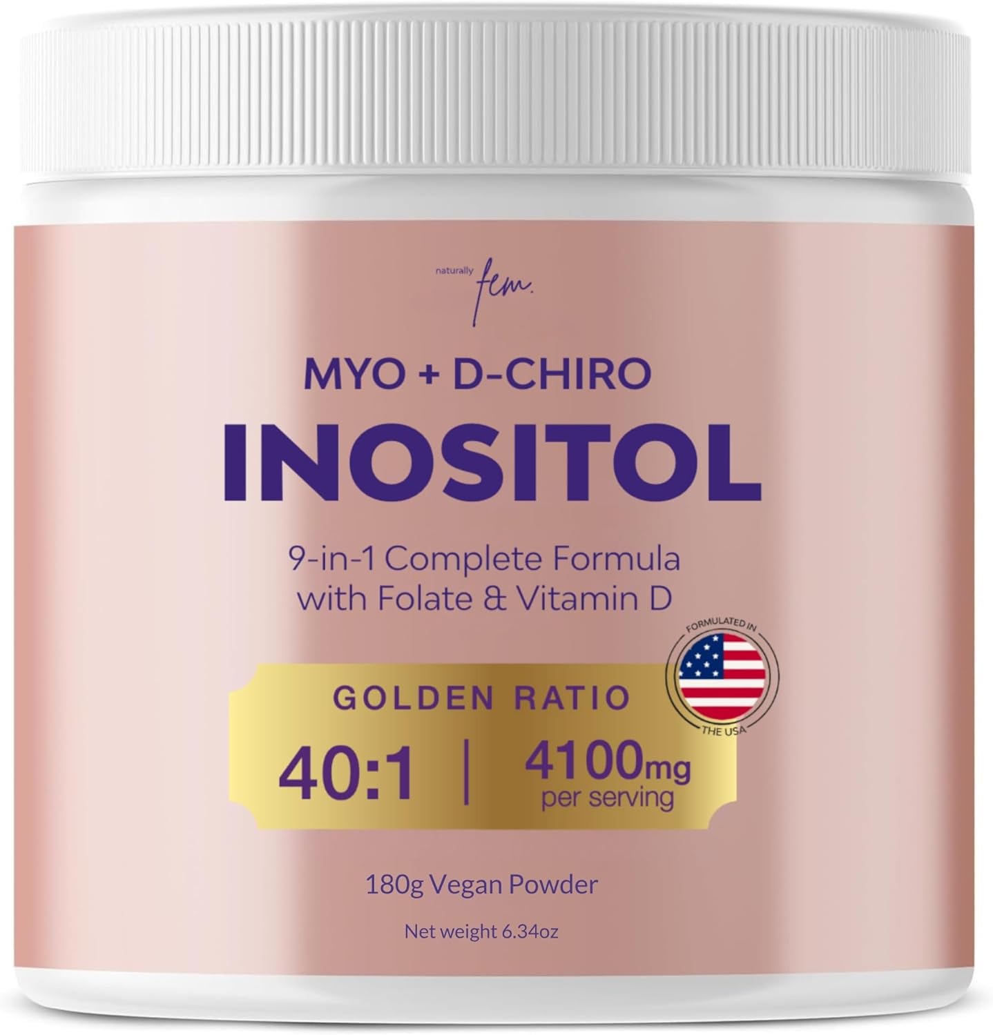 QSTA Myo-Inositol & D-Chiro Inositol Supplement for Women 4100mg (40:1 Ratio) – 9-in-1 Hormonal and Metabolic Support with Myoinositol. Inositol Powder Supplement for Hormone Balance and Female Support - görsel 1