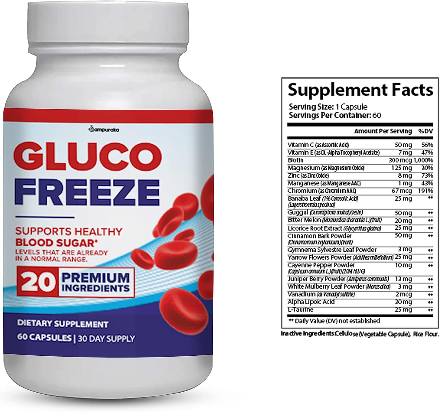 GlucoFreeze Advanced Formula Supplement - 2 Pack - görsel 2