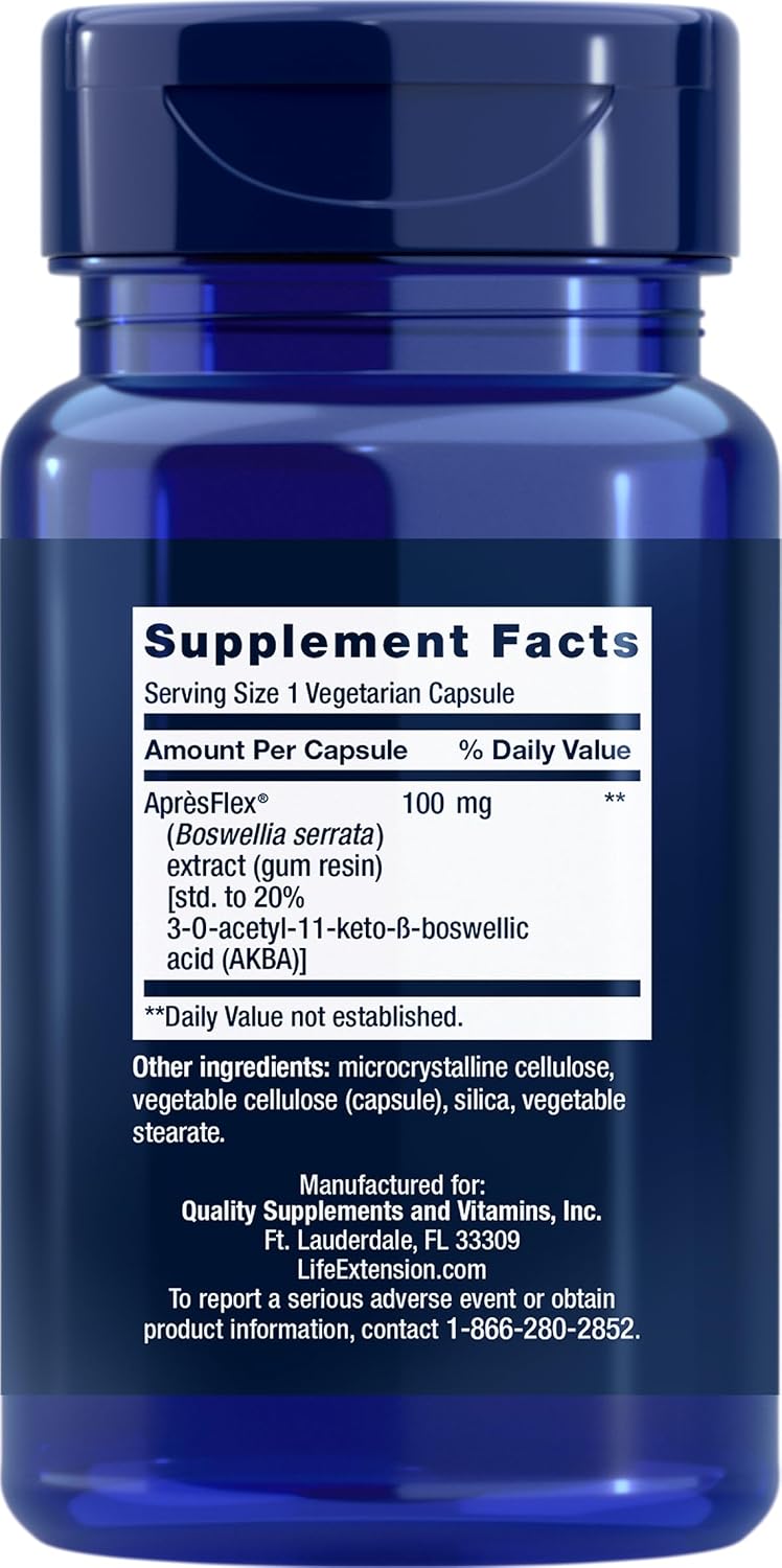 Life Extension 5-LOX Inhibitor with AprèsFlex 100 mg, 60 Vegetarian Capsules (Pack of 2) - görsel 2