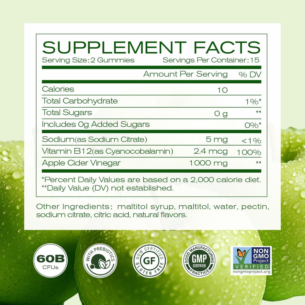 NEWELLME Apple Cider Vinegar Gummies B12 – Convenient Nutrition: No more messing about with liquids or struggling – Image 6