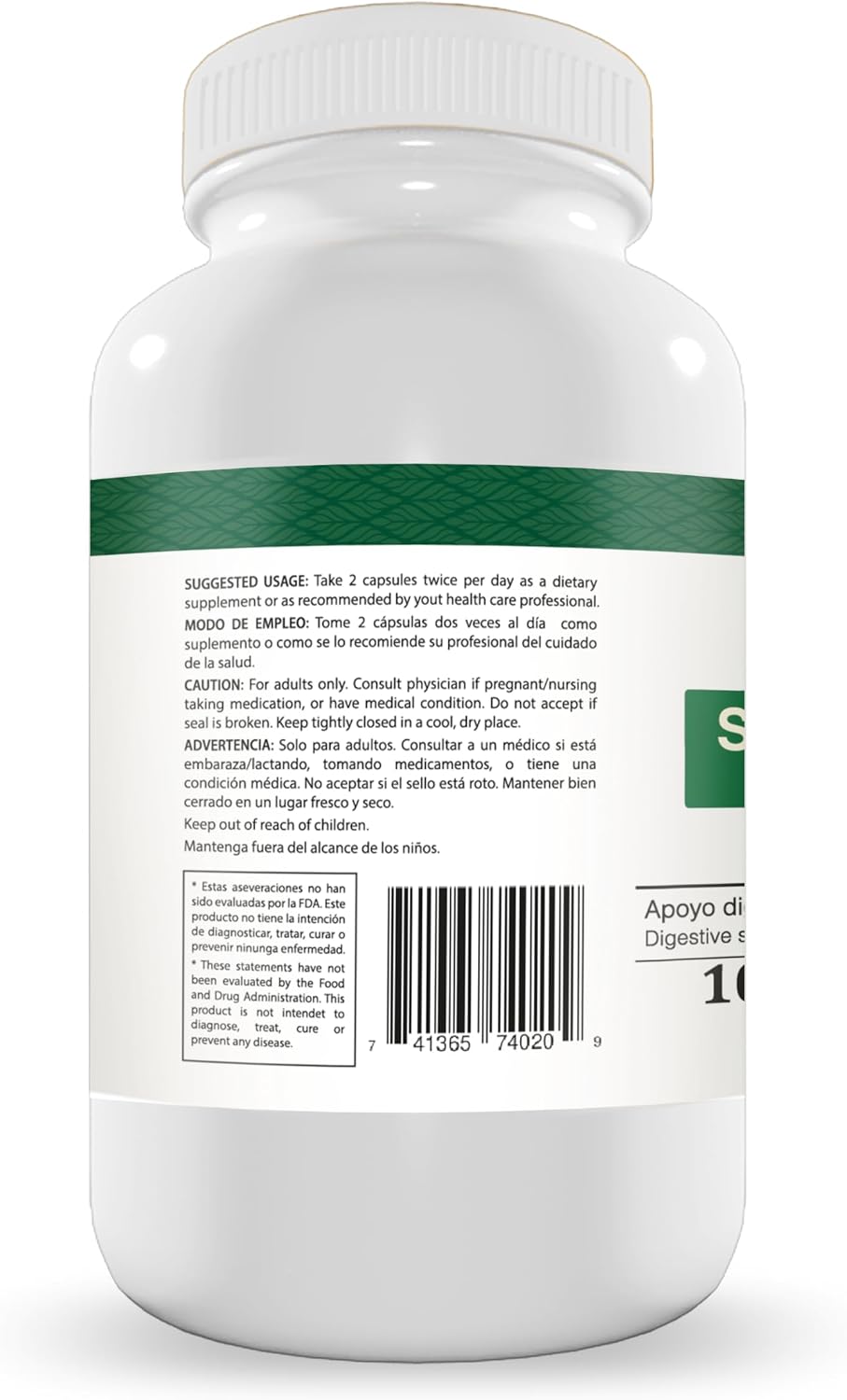 Nature Health Super Gastrizan Digestive Support Capsules with Inca Muña, Cat's Claw, Peppermint, Culen, Rosemary, and Chamomile - görsel 3