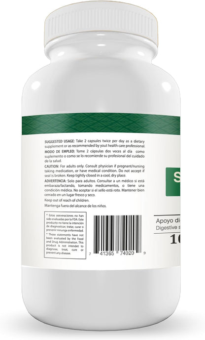 Nature Health Super Gastrizan Digestive Support Capsules with Inca Muña, Cat's Claw, Peppermint, Culen, Rosemary, and Chamomile