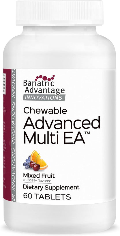 Bariatric Advantage Chewable Advanced Multi EA – High Potency Multivitamin with Iron, Mixed Fruit, 60 Count