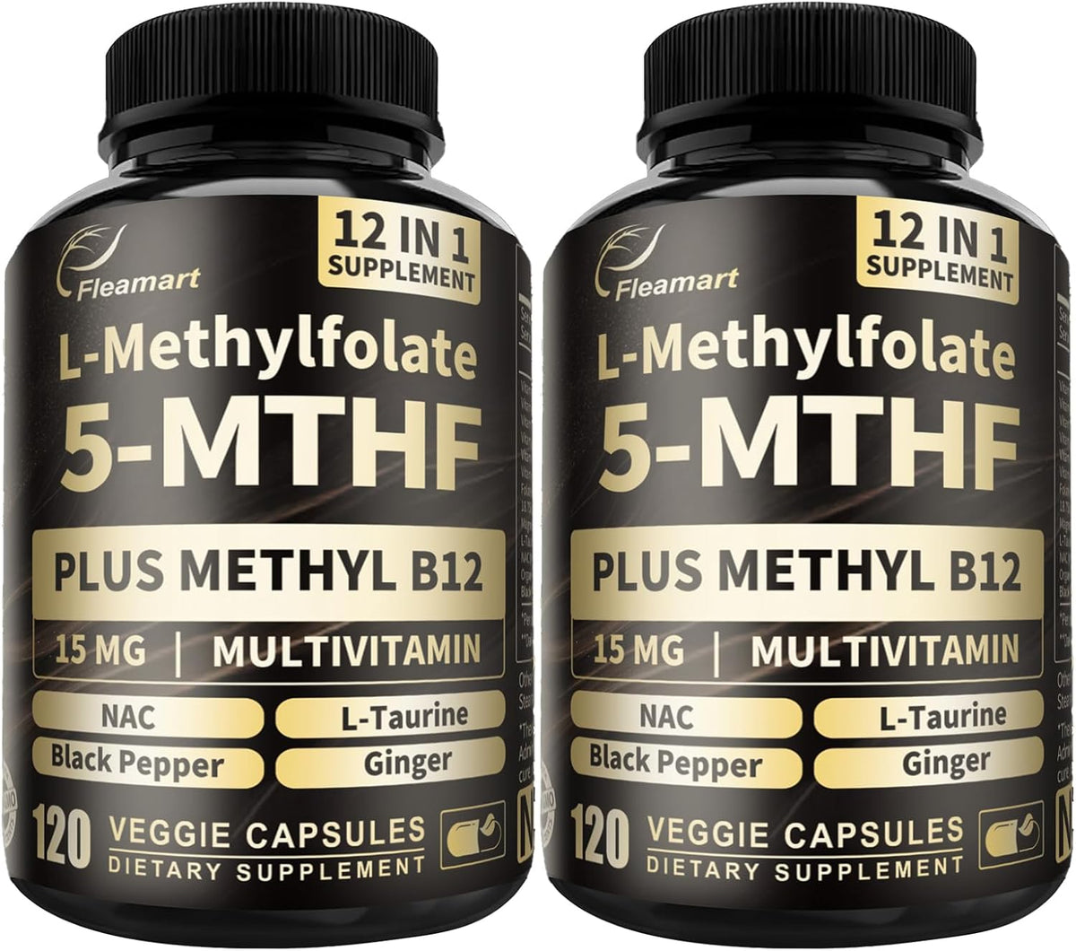 L-Methylfolate 15mg Plus Methyl B12 - – Mood Support: Active B vitamins are involved in the synthesis of – Image 10