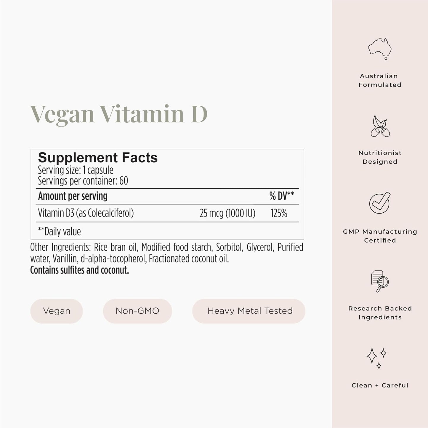 JSHealth Vitamin D3 1000IU Supplement - Vegan Vitamin D3 for Bone, Heart & Immune Support (60 Tablets) - görsel 4