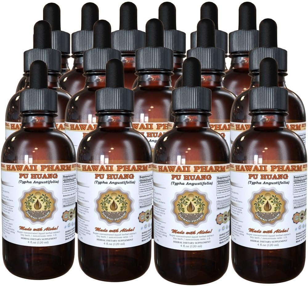 Pu Huang Tincture - Cattail (Typha Angustifolia) Pollen Liquid Extract, Herbal Supplement 118 mL - görsel 1