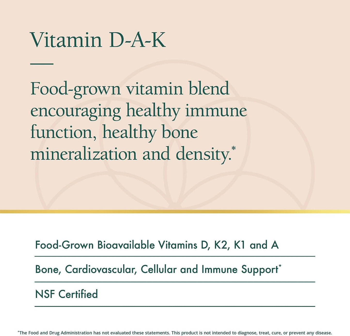 Natura Health Products D-A-K (ADK) – Vitamin D3 5000 IU, K1 550 mcg, K2 50 mcg, Vitamin A 1000 IU – Bone, Heart & Immune Support – 60 Vegetarian Capsules - görsel 3