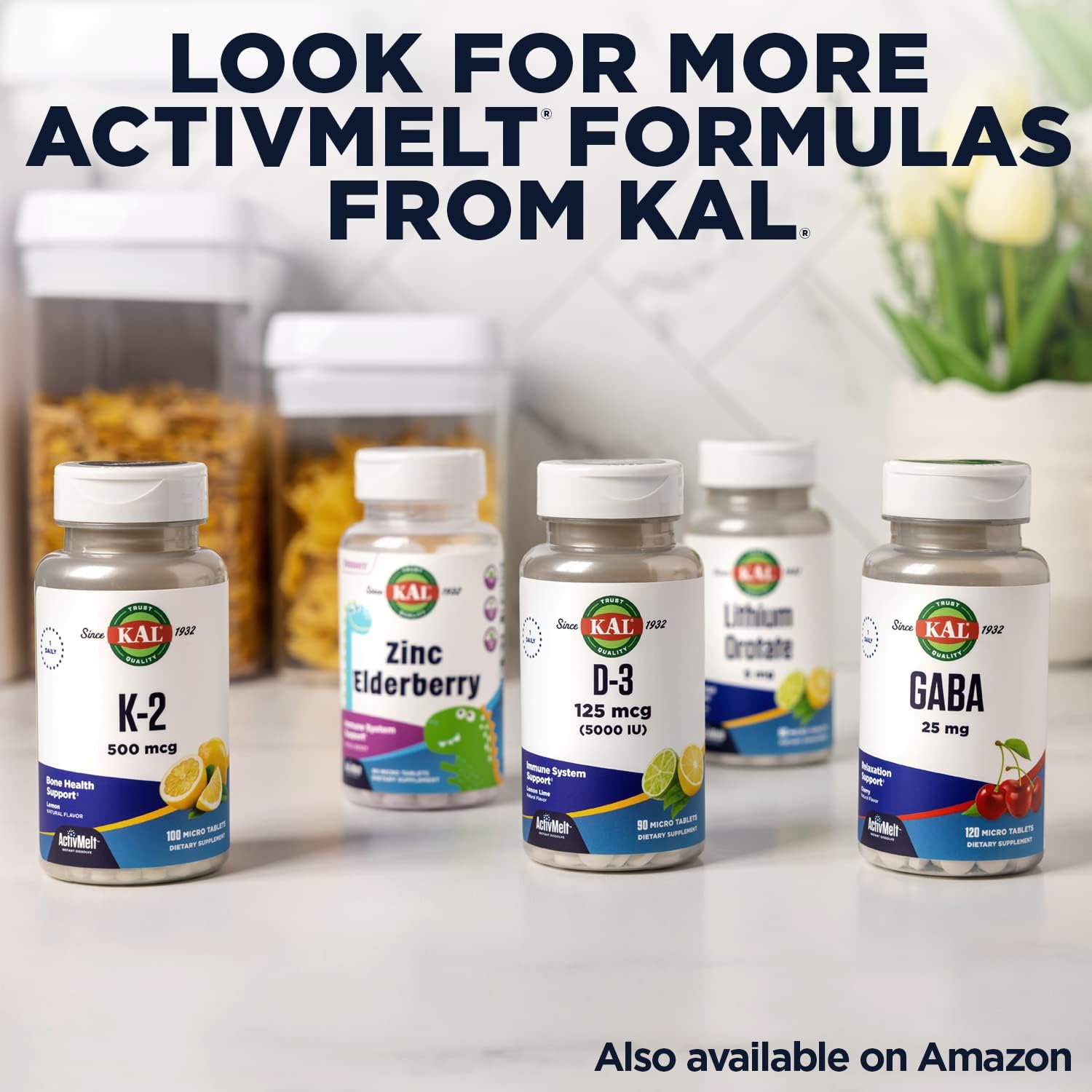 KAL L-Glutathione, Reduced Glutathione Supplement, High Absorption Antioxidant, Orange Flavour Instant Dissolve ActivMelt, Vegetarian, Lab Verified, 90 Servings, 90 Micro Tablets - görsel 6