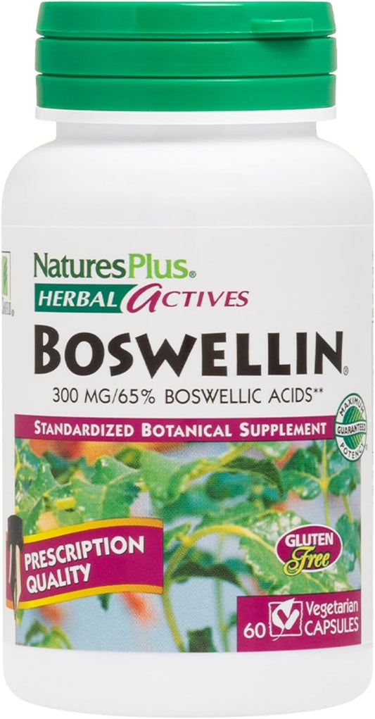 NaturesPlus Herbal Actives Boswellin - 60 Capsules – Image 1