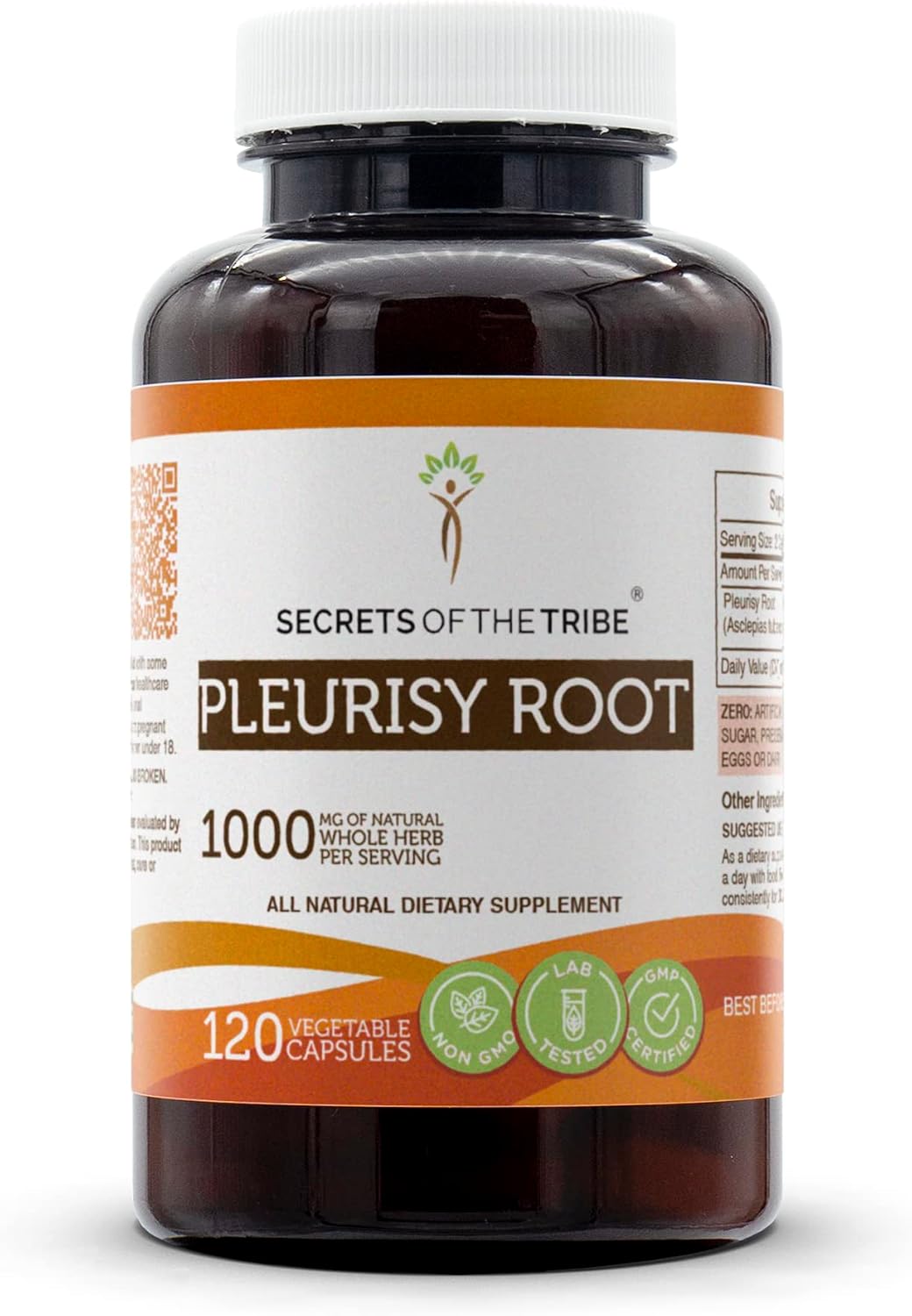 Secrets of the Tribe Pleurisy Root 60 Capsules - Dried Root Supplement - görsel 5