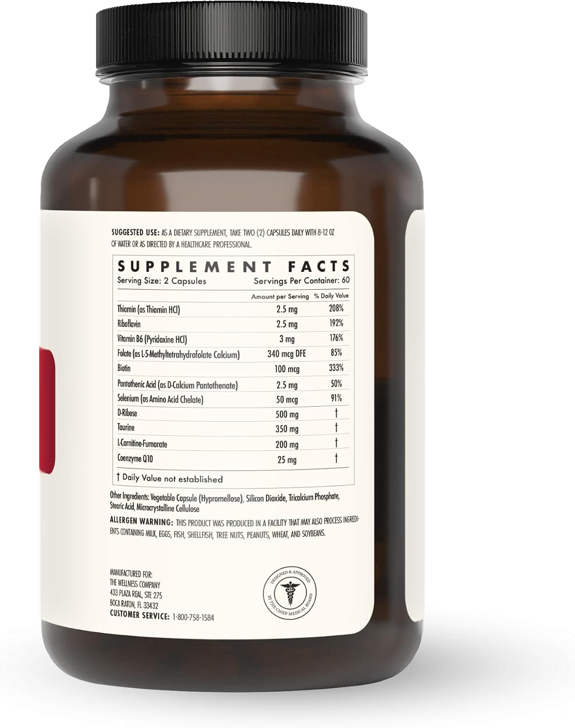 The Wellbeing Company Healthy Heart - Cardiovascular Strength, Blood Flow, Nitric Oxide Production & Healthy Cholesterol Levels | 120ct (2 Month Supply) - görsel 3