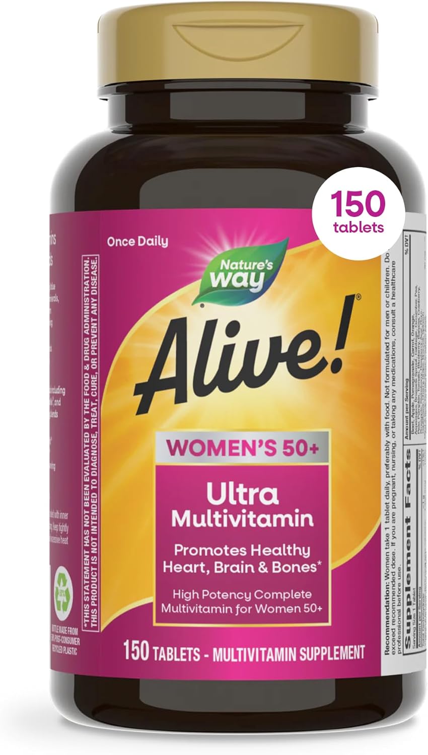 Nature's Way Alive! Ultra Potency Multivitamin for Women 50 Plus, 150 Tablets - görsel 1
