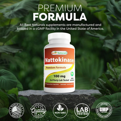 Best Naturals Nattokinase 2000 FU, 100 mg, 90 Vegetarian Capsules