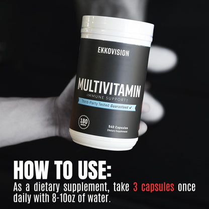 Ekkovision Multivitamin - Iron Free Plant – Vitamin C & E: Antioxidants that protect cells from oxidative stress.* – Image 4