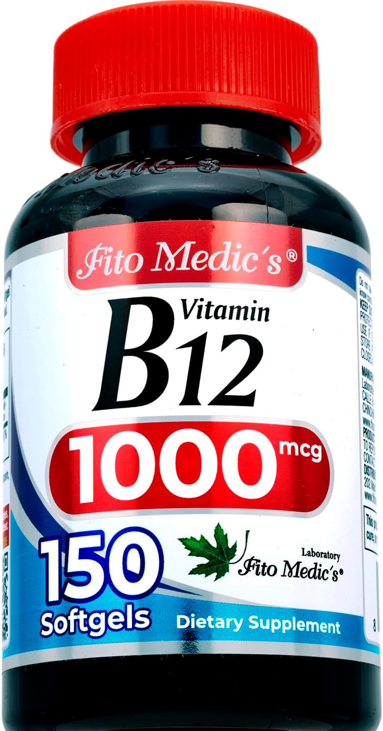 FITO MEDIC'S Lab Vitamin B12 - 150 Soft-gels – Made in facilities with rigorous quality standards – Image 3