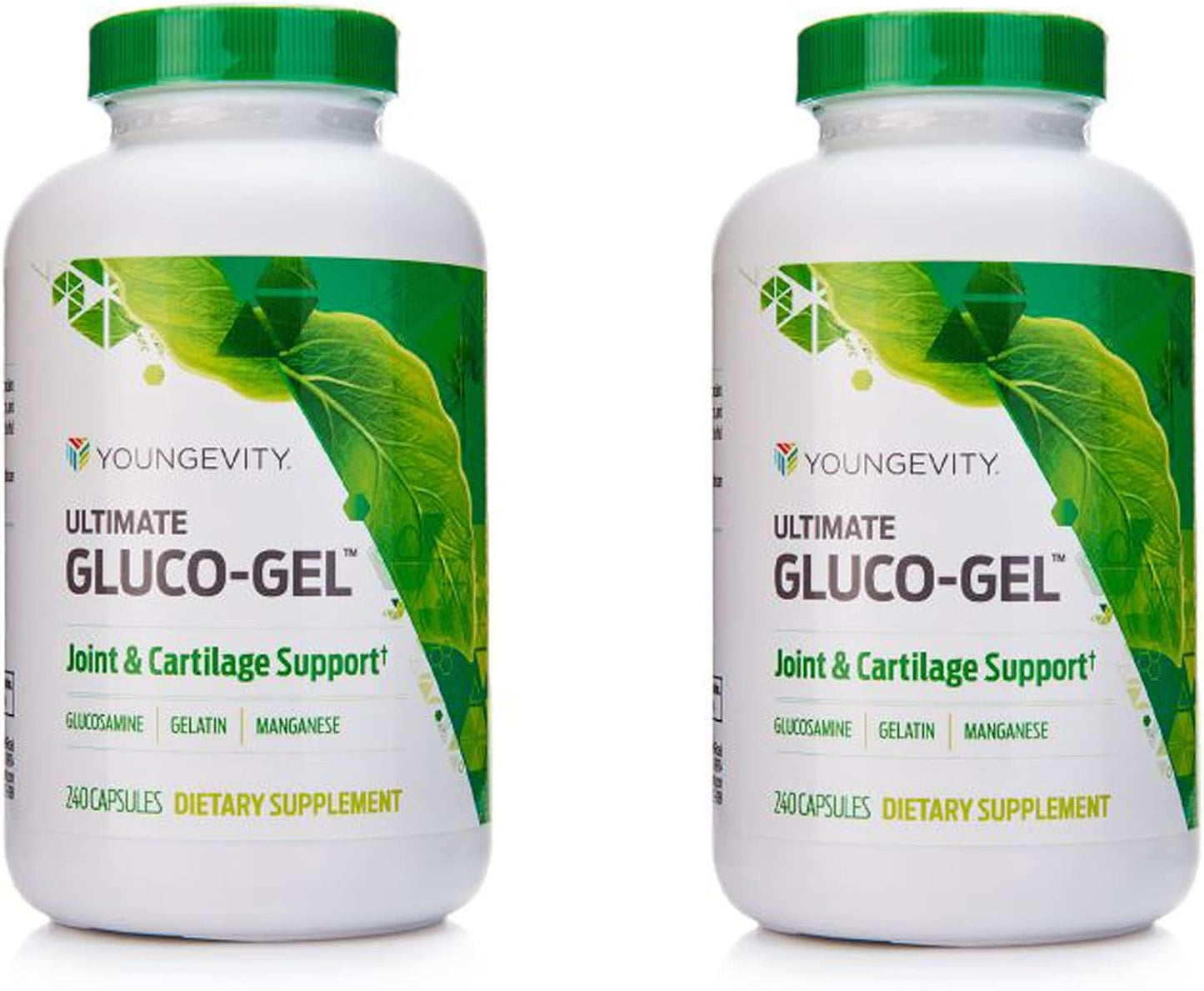 Youngevity Ultimate Gluco-Gel - for Bones, Tendons & Cartilage | Contains Glucosamine, Gelatine & Manganese | 240 Capsules - görsel 7