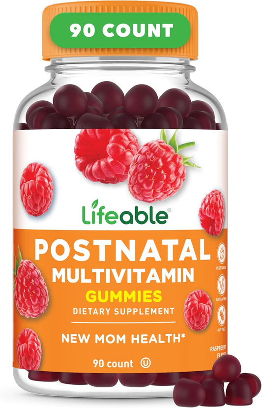 Lifeable Postnatal Multivitamin with Iron, – Iron: Iron supports normal red blood cell production and helps – Image 1