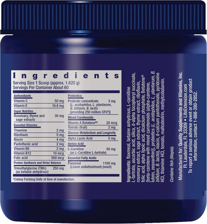Life Extension Dog Mix - Multivitamin Supplement for Dogs with Probiotics and L-Carnitine