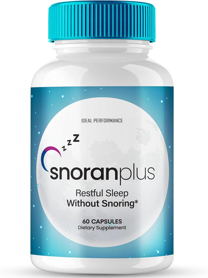 Snoran Plus Capsules – Natural Supplement for Snoring Reduction (60 Capsules) – Image 1
