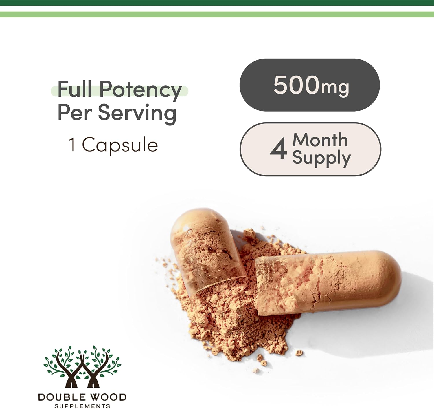 Rhodiola Rosea Supplement 500mg, 120 Vegan Capsules (3% Salidrosides, 1% Rosavins Extract) by Double Wood - görsel 3