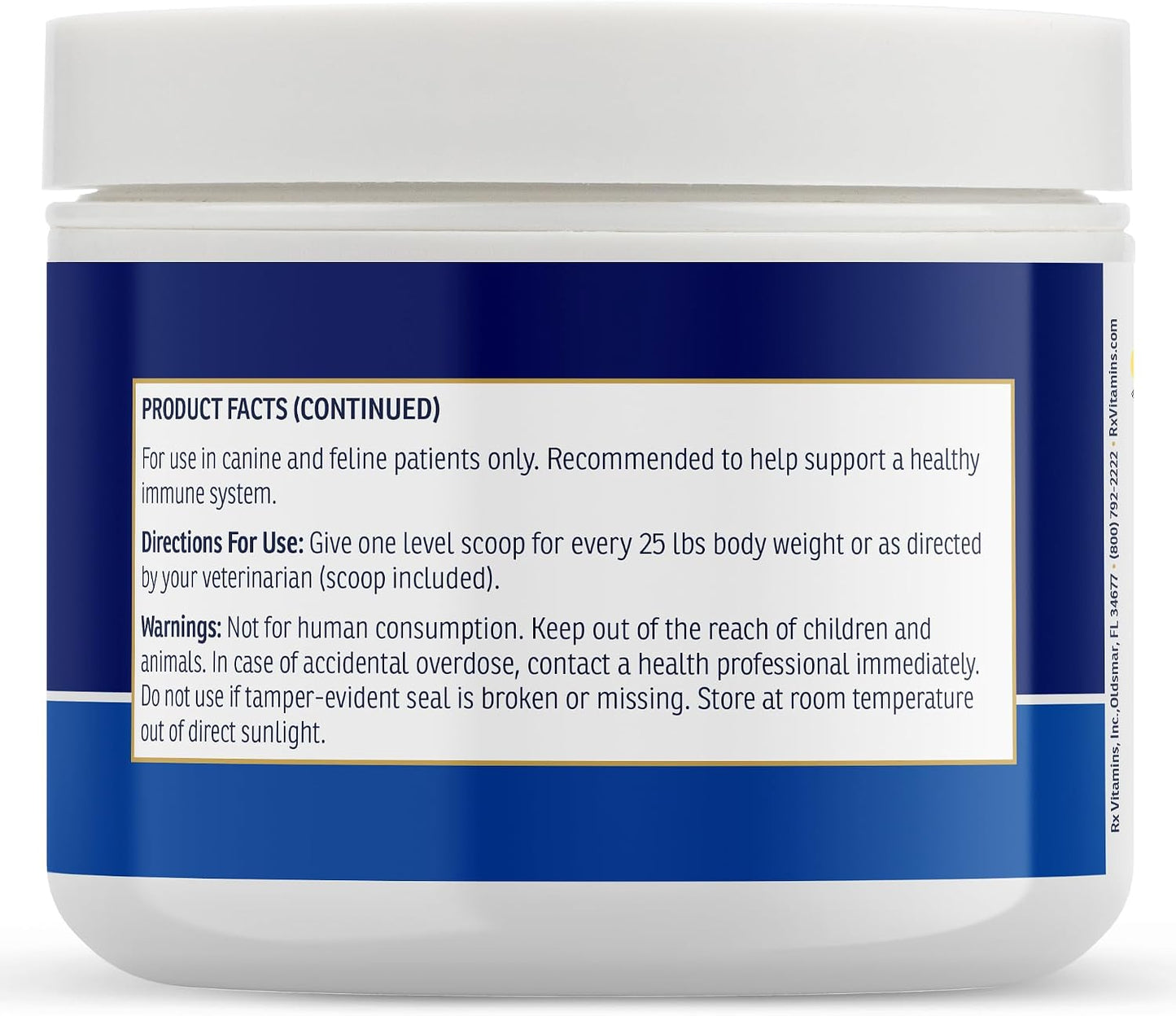 Rx Vitamins Colostrum for Dogs & Cats - Whole Bovine Colostrum Powder - Immune & Digestive Health - 3.52 oz (100g) - görsel 8