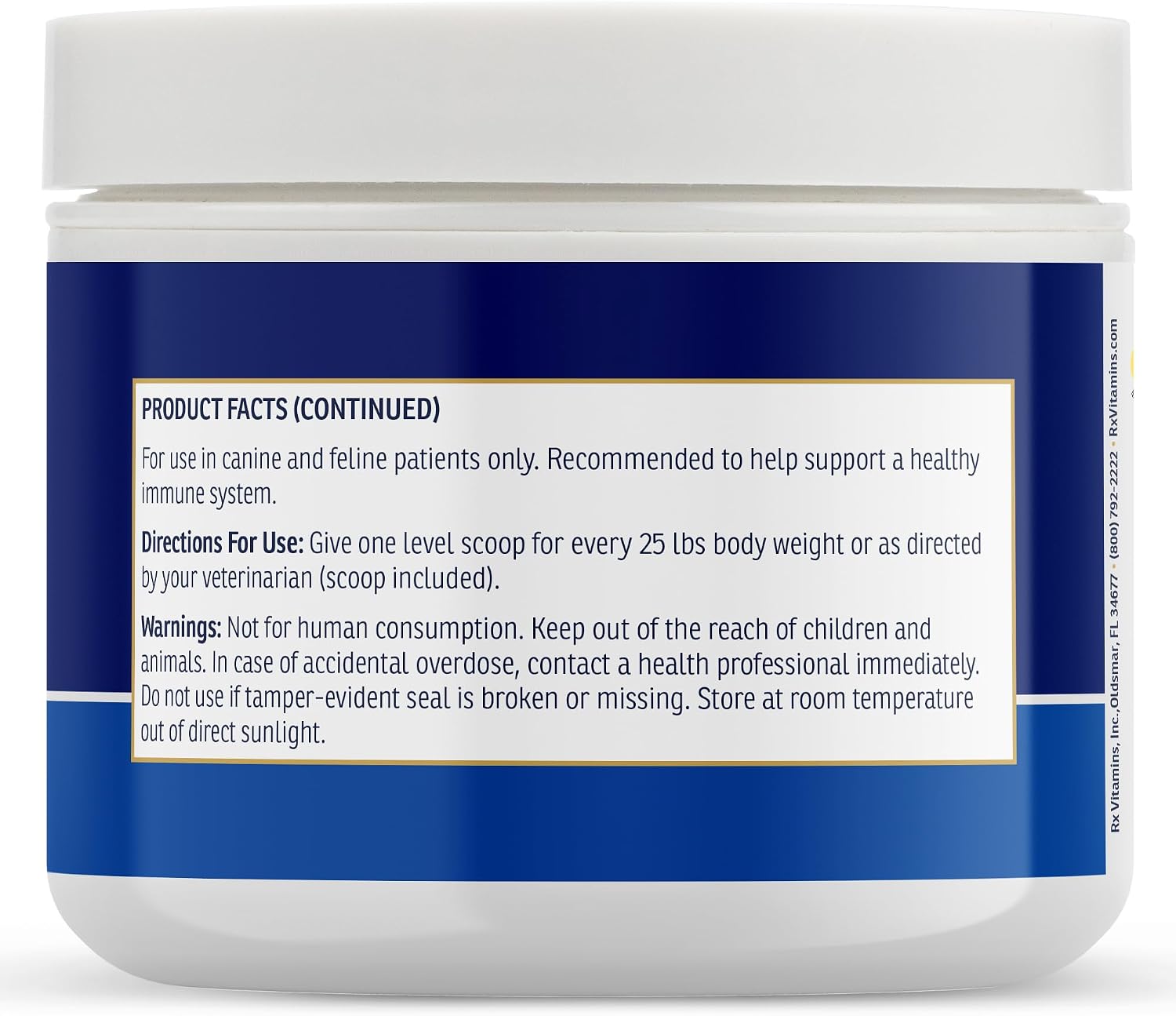 Rx Vitamins Colostrum for Dogs & Cats - Whole Bovine Colostrum Powder - Immune & Digestive Health - 3.52 oz (100g) - görsel 8