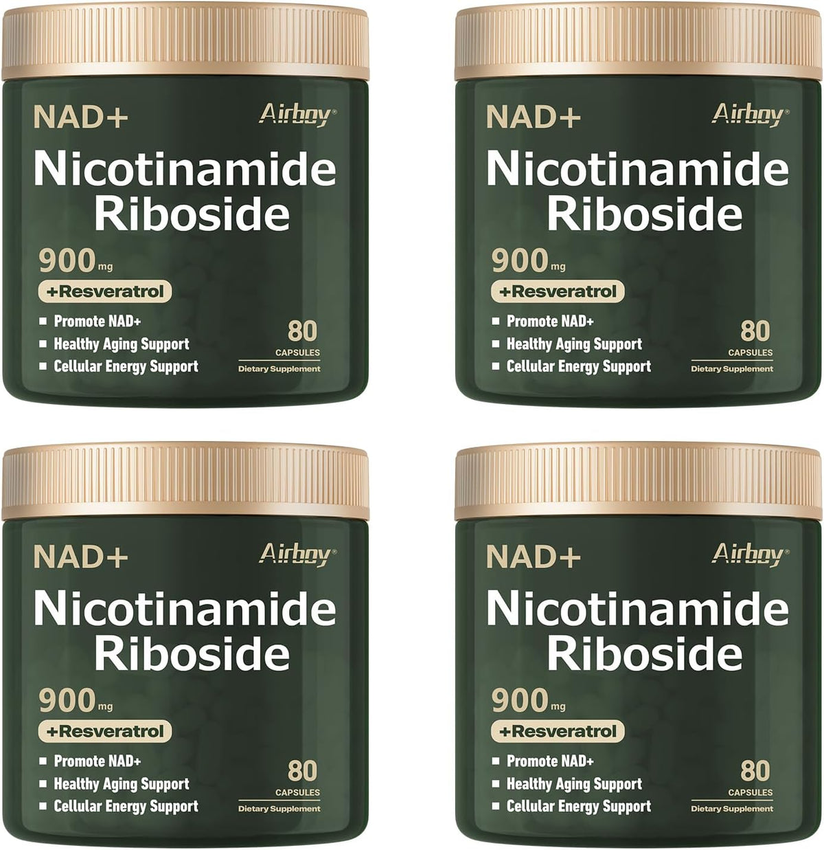 Airboy Liposomal Nicotinamide Riboside 900 – Supports energy production: NAD+ is essential for mitochondrial – Image 1