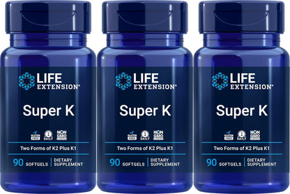 Life Extension Super K, 90 Softgels (3-Pack)