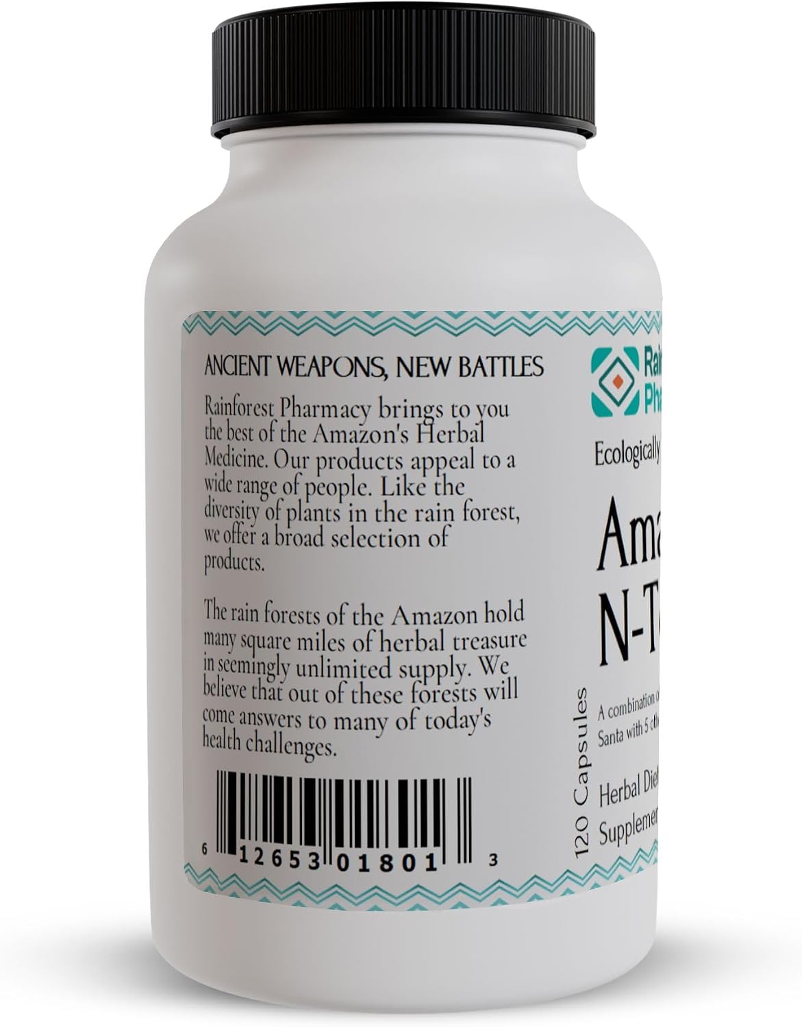 N-Tense Soursop Graviola Capsules - 500mg, Wildcrafted Graviola Plus 7 Amazon Rainforest Herbs, 120 Vegan Capsules - görsel 2