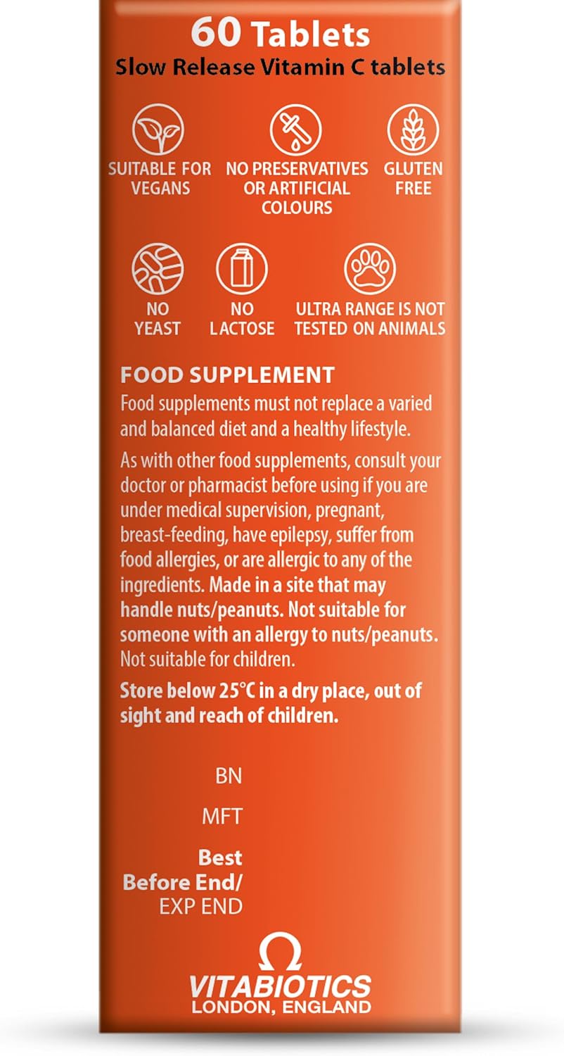 Vitabiotics Ultra Vitamin C - 60 Tablets - görsel 5