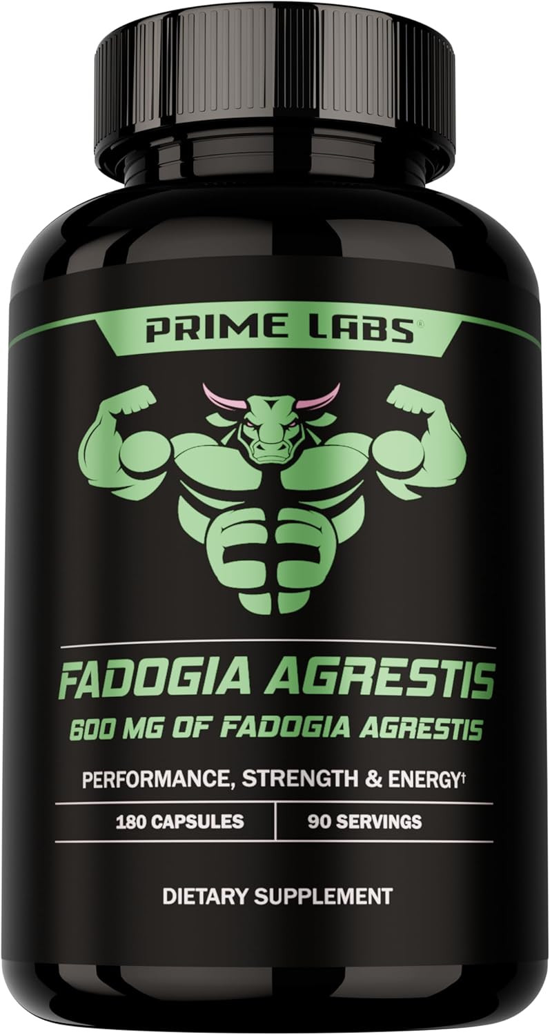Prime Labs Fadogia Agrestis for Men - 600mg – Supports Strength & Performance: The 10:1 extract helps you train – Image 1
