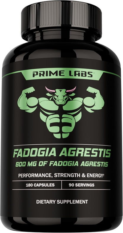 Prime Labs Fadogia Agrestis for Men - 600mg – Supports Strength & Performance: The 10:1 extract helps you train – Image 1