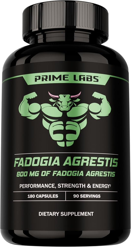 Prime Labs Fadogia Agrestis for Men - 600mg – Supports Strength & Performance: The 10:1 extract helps you train – Image 1