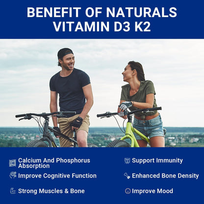 Sugar-free Vitamin D3 K2 Gummies, 10000 IU – Immune Support: Vitamin D3 is well known for its role in regulating – Image 3