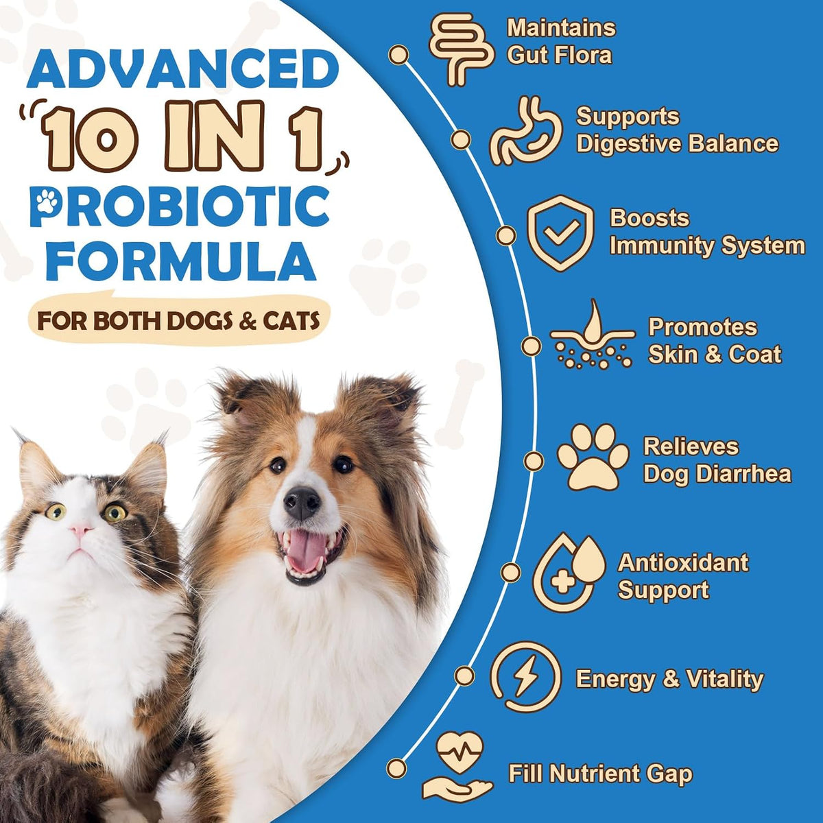 ZEBORA Probiotics for Dogs - Probiotic Powder with Pumpkin, Prebiotics & Enzymes, 6 Billion CFUs, Chicken Flavour (90 Scoops) – Image 7